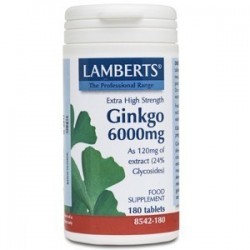 GINKGO BILOBA 6.000 mg · LAMBERTS