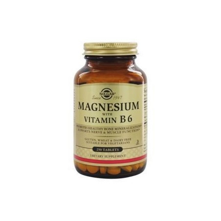 Magnesio + B6  100 comprimidos Solgar