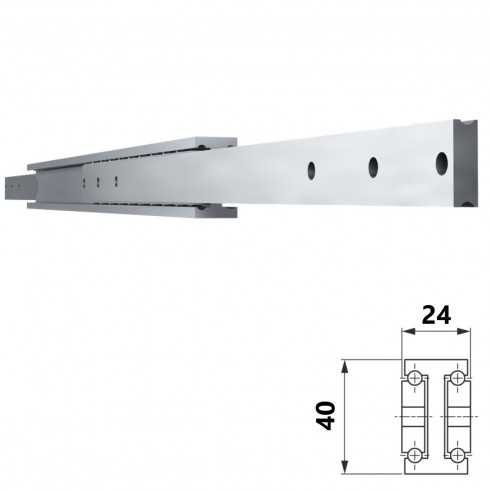 Guía SUPREME 4024-ACERO-INOX-ALU (50-250 kg)